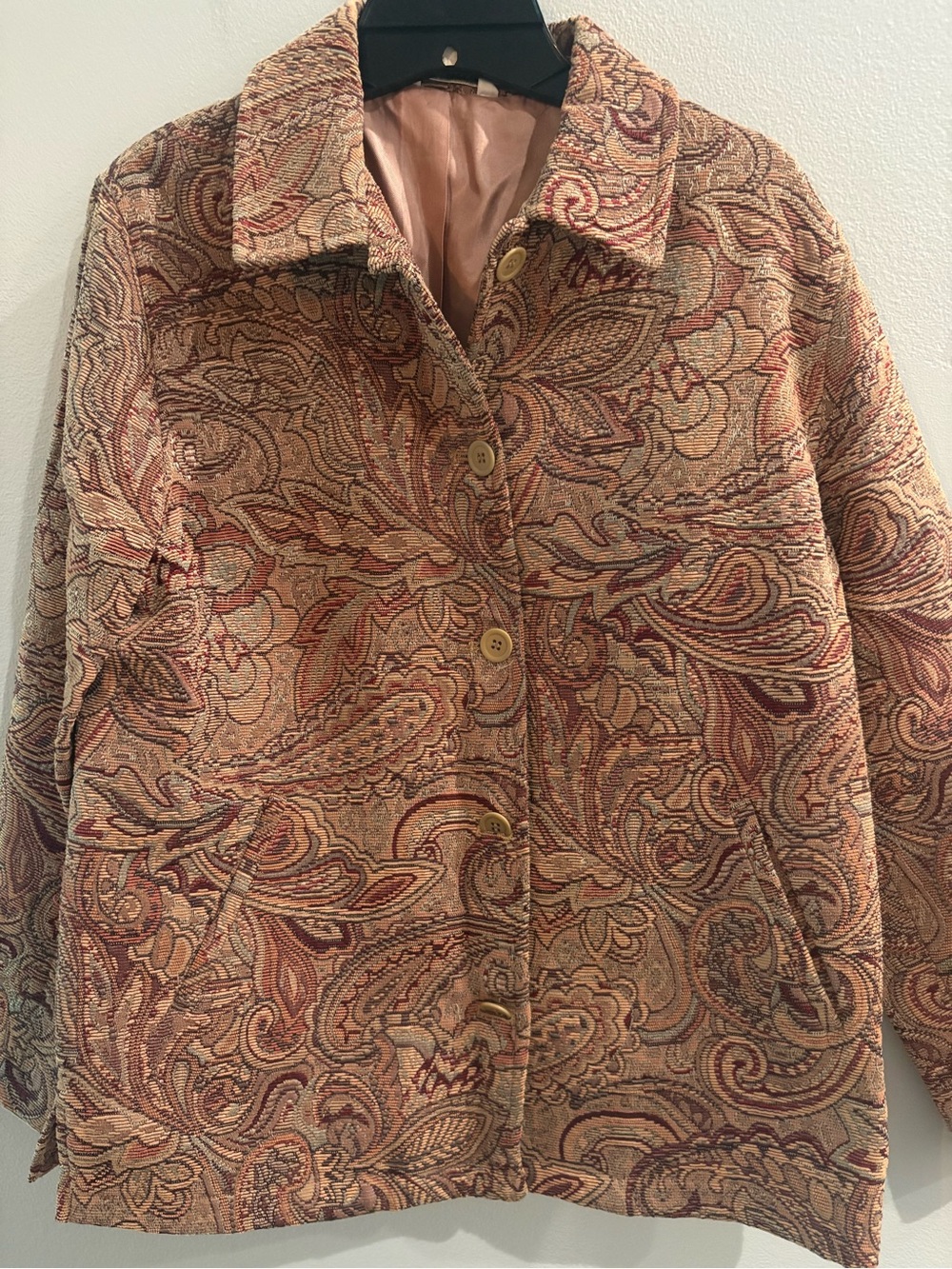 Vintage Laura Ashley Tapestry Jacket Size Small.